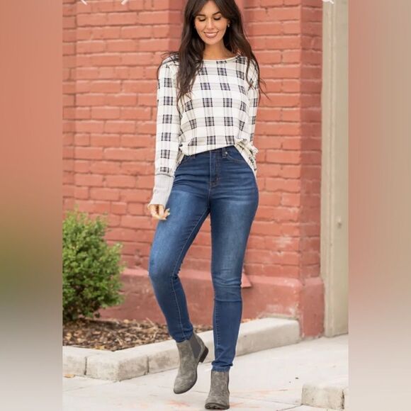 Kancan Ellie High Rise Skinny blue sz 7/27 - Picture 3 of 9